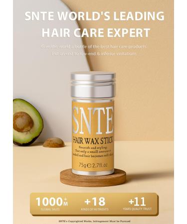 Samnyte Hair Wax Stick - Non-Greasy Styling Pomade for Hair Wigs & Edge Control - 2.7 Oz - Buy Online on GoSupps.com