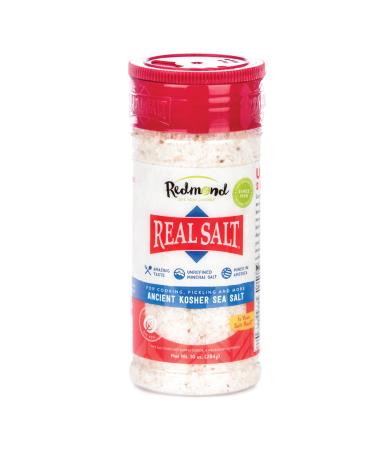 Redmond Real Sea Salt - Natural Unrefined Gluten Free Kosher, 10 Ounce Shaker 10 Ounce (Pack of 1)