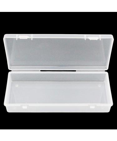 Thintinick 6 Pack Clear Plastic Storage Containers with Hinged Lid - Ideal for Beads & Crafts - 6.1 x 2.56 x 1.18 inch - Buy Online on GoSupps.com
