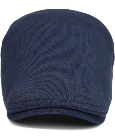 VOBOOM Men Newsboy Cap Navy - Cotton Flat Ivy Gatsby Driving Hat - Buy Online on GoSupps.com
