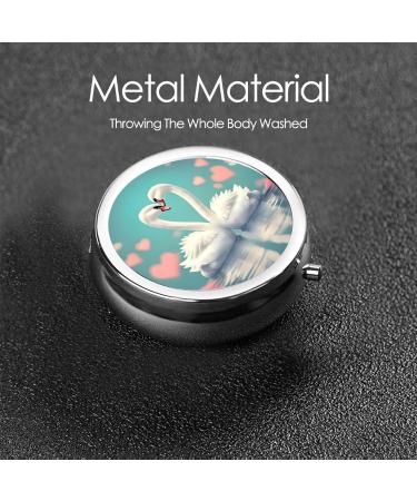 Swan Loveround Pill Box - 3 Compartment Travel Organizer | Portable International Shipping - Buy Online on GoSupps.com