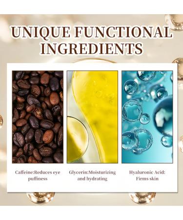 Caffeine Under Eye Repair Cream for Dark Circles - Eye Care Cream for Women - Facial Massage Cream - Hyaluronic Acid - Moisturizing Firming Elasticity (50g) - Buy Online on GoSupps.com