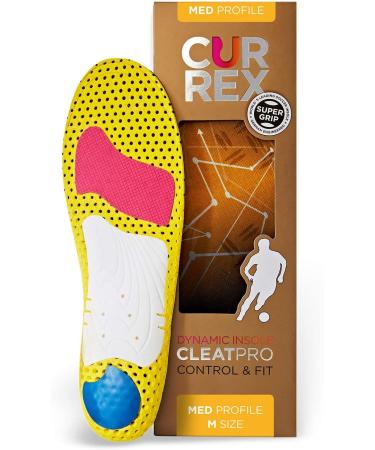 CURREX CleatPRO Insole | Men  Women & Youth Dynamic Support Insole | World s Leading Replacement Insole for Soccer  Baseball  Football  Rugby  Lacrosse & Boat Shoes | Comfort & Super Grip 2X-Large (Mens 13-15) Medium Arc...