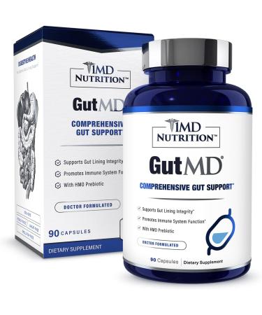1MD Nutrition GutMD L-Glutamine and Prebiotic - Pack of 2 - 90 Capsules - Buy Online on GoSupps.com