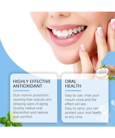  Orgrul natural coconut oil brightening oil mouth rinse coconut mouth oil tooth pulling oil tongue scraper coconut oil mint oil for pulling out - Buy Online on GoSupps.com