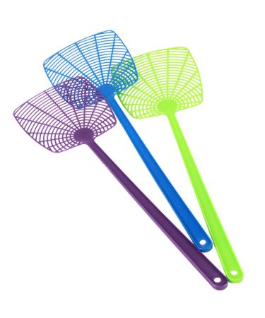 Chef Craft Select Fly Swatter Set, 18 inch 3 piece set, Purple/Green/Blue (Model: 21041)
