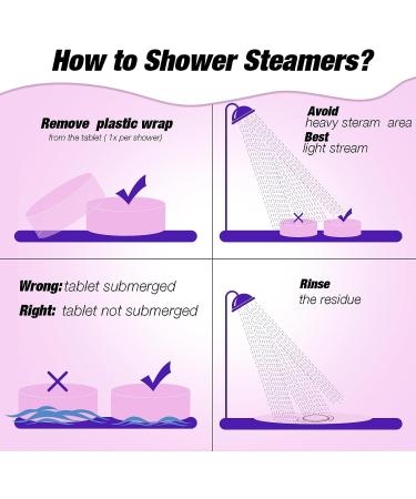 8Pcs Shower Steamers Set - Aromatherapy Relaxing Gift for Women | Essential Oil Bath Bomb Fizzies for Mom, Female Friends - Perfect for Christmas, Valentine's, Mother's Day - Buy Online on GoSupps.com