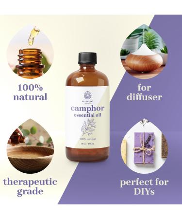 Camphor Essential Oil - Premium Grade 100% Undiluted Essential Oil (16 oz.) | for Aromatherapy Soaps Lotions & Candles | Vegan & Cruelty Free 16 Fl Oz (Pack of 1) - Buy Online on GoSupps.com
