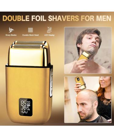 Roziapro Professional Hair Clippers for Men Zero Gapped T-Blade Trimmer Cordless Nose Hair Trimmer Electric Foil Shaver Rechargeable Hair Grooming Set with LED Display (Gold) Gold01 - Buy Online on GoSupps.com