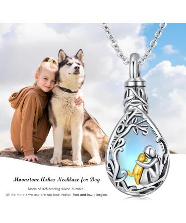 925 Sterling Silver Dog Pendant Necklace with Crystals - Chenghong Dog Chain Jewelry for Dog Lovers & Gifts for Women - Buy Online on GoSupps.com