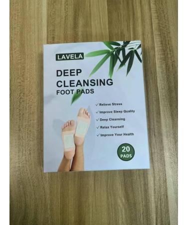 LAVELA Deep Cleansing Foot Pads - Ginger Oil Patches for Lymphatic Drainage Stress Relief & Better Sleep - 20 Count - Buy Online on GoSupps.com