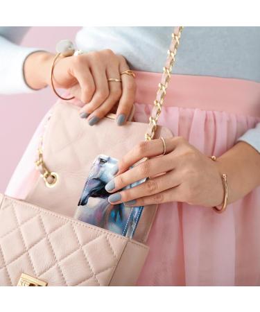 Stylish Leather Lipstick Case with Mirror - Mini Lip Gloss Organizer | Horse Painting Design - Buy Online on GoSupps.com