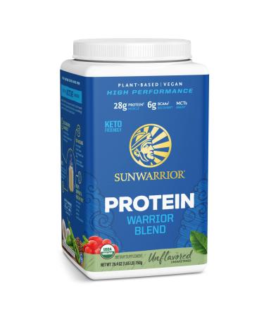 Sunwarrior Warrior Blend Protein Organic Plant-Based Unflavored 1.65 lb (750 g)