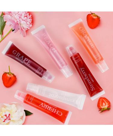 VolksRose 6pcs Lip Gloss Oil Set - Flavored & Hydrating Lip Glow Oil for Teens & Women | Nourishing Tinted Lip Gloss Packs for Dry Lips - Buy Online on GoSupps.com
