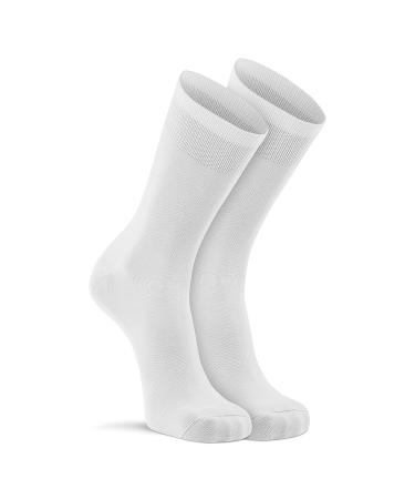 FoxRiver mens Wick Dry Coolmax Ultra-lightweight Liner Crew Socks White 9-11.5