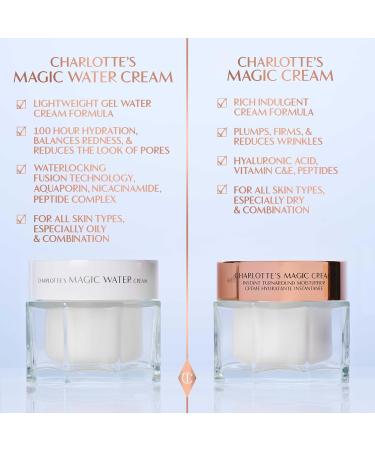Charlotte Tilbury Magic Cream Face Moisturizer - Firming & Hydrating Face Cream to Create a Smoother-Looking Base for Makeup - Enriched with Vitamins C & E Peptide Complex & Hyaluronic Acid 1.01 Fl Oz (Pack of 1) Original - Buy Online on GoSupps.com