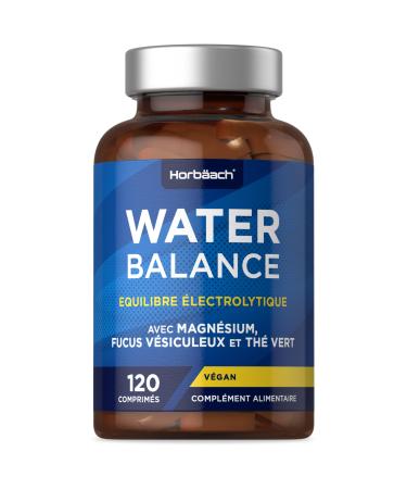 Powerful Draining Water Retention | 120 Vegan Tablets | Electrolyte Complex With Magnesium Green Tea and Fucus | Water Balance