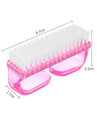 Larbois Handle Grip Nail Brush - 4 Pack Hand & Fingernail Cleaner Kit for Men and Women - Pedicure Scrubbing Brush in Orange - Buy Online on GoSupps.com