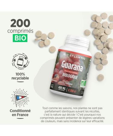 Organic Guarana - 400 mg - 200 tablets - Buy Online on GoSupps.com