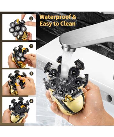 Premium Head Shavers for Bald Men | 5-in-1 Electric Razor | Cordless & Waterproof | Perfect for Wet & Dry Shaving - Buy Online on GoSupps.com