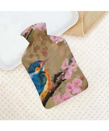 Antique Flowers Hot Water Bottle with Plush Cover - Hand Warmer for Adults & Kids - 26.5x15.3cm - Perfect for Comfort & Warmth - Buy Online on GoSupps.com