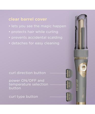 INFINITIPRO BY CONAIR Curl Secret Automatic Curling Iron - Dual Voltage 3/4-Inch Hair Curler for All Hair Types - Perfect for Travel - Gray with Gold Accents - Buy Online on GoSupps.com
