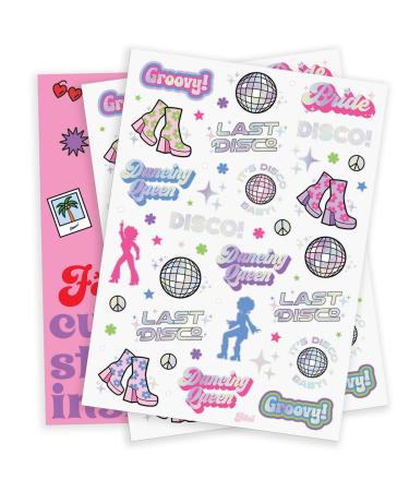 XO Fetti Last Disco Temporary Tattoos - 42 Glitter Styles | Bachelorette Party Decor & Bridal Shower Supplies - Buy Online on GoSupps.com