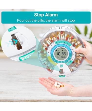 Zoksi Bluetooth Smart Automatic Pill Dispenser - 28 Compartments Medicine Organizer - Elderly Medication Dispenser with App Alarm - 10.28 x 9.25 x 3.54 Inch - Buy Online on GoSupps.com