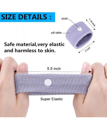 Motion Sickness Bands - 5 Pairs Anti-Nausea Wristbands for Car, Sea, Flying, Travel - Relief for Morning Sickness - Black/Blue/Grey/Pink/White - Buy Online on GoSupps.com