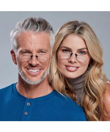 Thinoptics Reading Glasses | Compact Foldable Flex-Fit Technology | Universal Visual Aid for Men & Women | 1.00-2.50 Diopters | Black Frame & Case - Buy Online on GoSupps.com