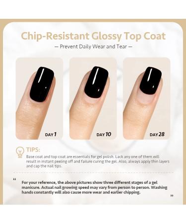 GAOY Gel Top Coat and Base Coat Set - 13ml 2Pcs No Wipe Clear Foundation for Acrylic Nails - DIY Manicure and Pedicure at Home - Buy Online on GoSupps.com
