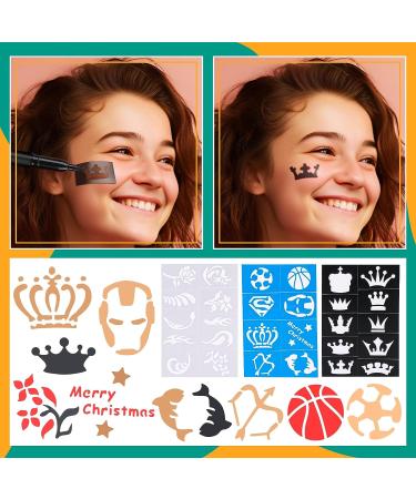 6-PCS Washable Temporary Tattoo Markers for Skin - Skin Safe Tattoo Kit for Teens, Kids & Adults - Body & Face Art Pens with Stencil Papers - Buy Online on GoSupps.com