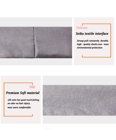 Women Satin Silk Hair Scrunchies - Set of 3 - Black Grey Beige - Soft Elastic Ponytail Hair Ties - Christmas Gifts - HS-01 - Buy Online on GoSupps.com