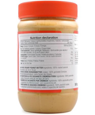 MapleFarm - 100% Pure Creamy Peanut Butter 2 x 500g (1kg) - Protein and Natural Cream - Creamy peanut butter - Buy Online on GoSupps.com
