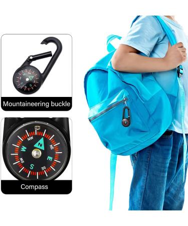 Mini Compass Keychain with Carabiner Hook - Outdoor Nautical Compass for Kids & Adults | Essential Gear for Adventure - Buy Online on GoSupps.com