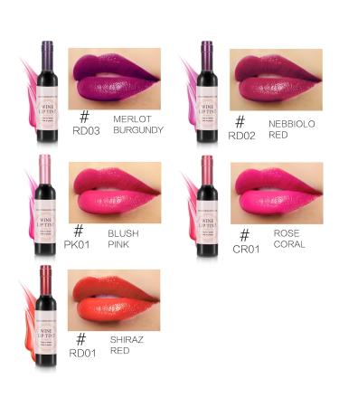 6 Colors Wine Lip Gloss Set - Long Lasting Waterproof Matte Liquid Lipstick | Nonstick Cup Lip Tint (6PCS - Buy Online on GoSupps.com