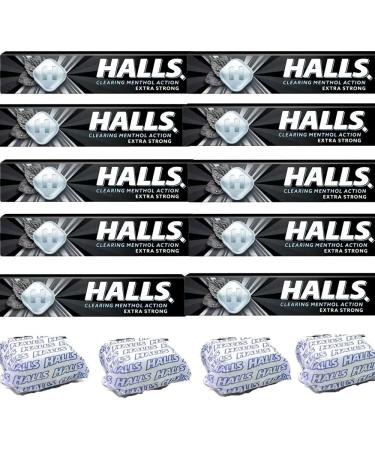 10 x Hallss Extra Strong 33.5g with VIMIX Gift Box - Extra strong original menthol flavour boiled sweets - Buy Online on GoSupps.com
