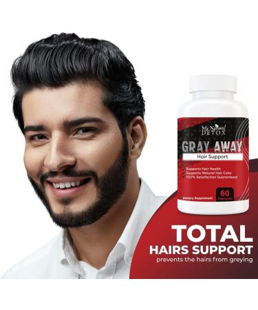 Anti-Gray Hair Reversal Capsules - My Natural DETOX | 60-Count Gray Hair Therapy for All Skin Types - Buy Online on GoSupps.com