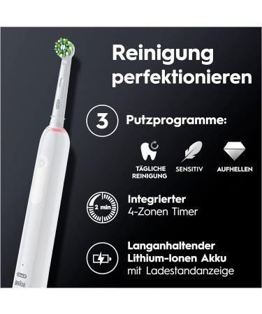 Oral-B Pro Series 3 Electric Toothbrush - 3 Cleaning Modes Pressure Control Travel Case Special Edition by Braun - Buy Online on GoSupps.com
