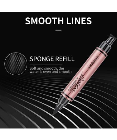 Star Stamp Eye Liner | The Quick Flick Eye Liner Stamp Waterproof Stamp Eye Liner Soft Sponge Head Wing Eye Liner Stamp for All Kinds of Eye Makeup - Buy Online on GoSupps.com