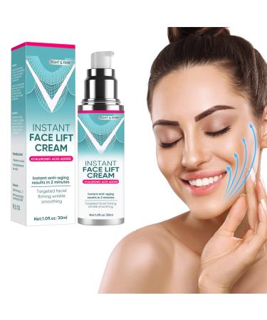 Instant Face Lift Cream  Anti-aging Face Serum  Tightening Loose Sagging Skin  Puffiness  Smooth Fine Lines & Wrinkles  Visibly Firm & Lift Skin for Face  Neck  Eye  1 Fl Oz