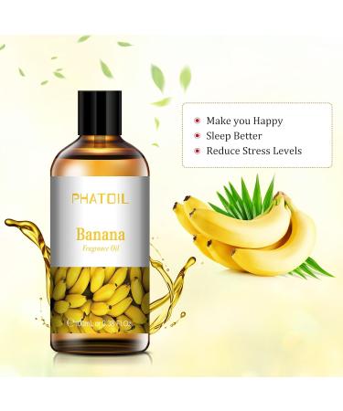 Premium 100ml Banana Fragrance Oil for Aromatherapy, Diffusers & Skin Care - Buy Online on GoSupps.com