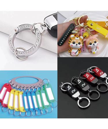 200pcs 8mm Double Loop Split Jump Rings for DIY Crafts - Silver Key Ring Connectors - Buy Online on GoSupps.com