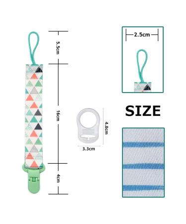 Pacified Chains Set - 5 Pacifiers Clips & Holders for Baby Boys & Girls | International Shipping - Buy Online on GoSupps.com