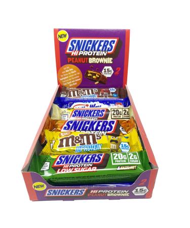 Snickers Mars M&M Bounty Milky Way Protein Bar Mix Box - 12 Bars + Gamer Supps Glucose | Perfect Gift for Athletes & Fitness Enthusiasts - Buy Online on GoSupps.com