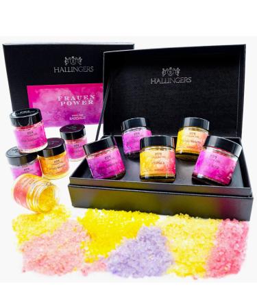 Hallingers Frauen-Power-5-Series swimming salt set with dead sea salts (set)-Mother's Day gift & gift ideas for Father's Day |Congratulations. Congratulations new home 5er swimming salt women power