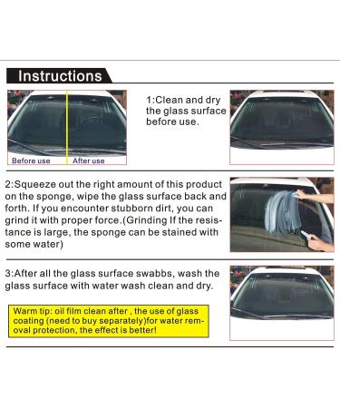 Car Oil Film Remover - Car Glass Oil Film Removing Paste Car Glass Cleaner Wipes Glass Oil Cleaning for Car Windshield - Buy Online on GoSupps.com