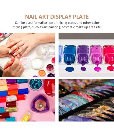  POPETPOP POPETPOP Retro Nail Art Display Stand with Wheel of Tips and Mixing Tray for Artists - Buy Online on GoSupps.com