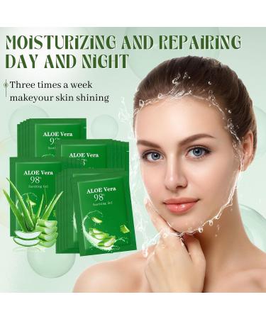 Siifert 30 Pcs Travel Size Aloe Vera Gel 98% Organic After Sun Moisturizer for Face Body Soothing Hydrating Lotion Bulk for Winter Vacation Guests Skin Care Gifts - Buy Online on GoSupps.com