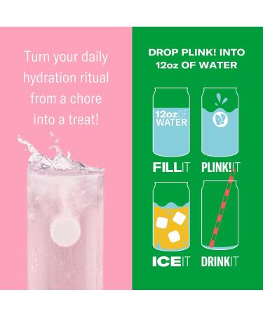 Plink! Fizzy Electrolyte Drink Tablets - Watermelon Flavor for Daily Hydration | 24ct Low-Calorie & Low-Sugar Keto Electrolytes - Buy Online on GoSupps.com